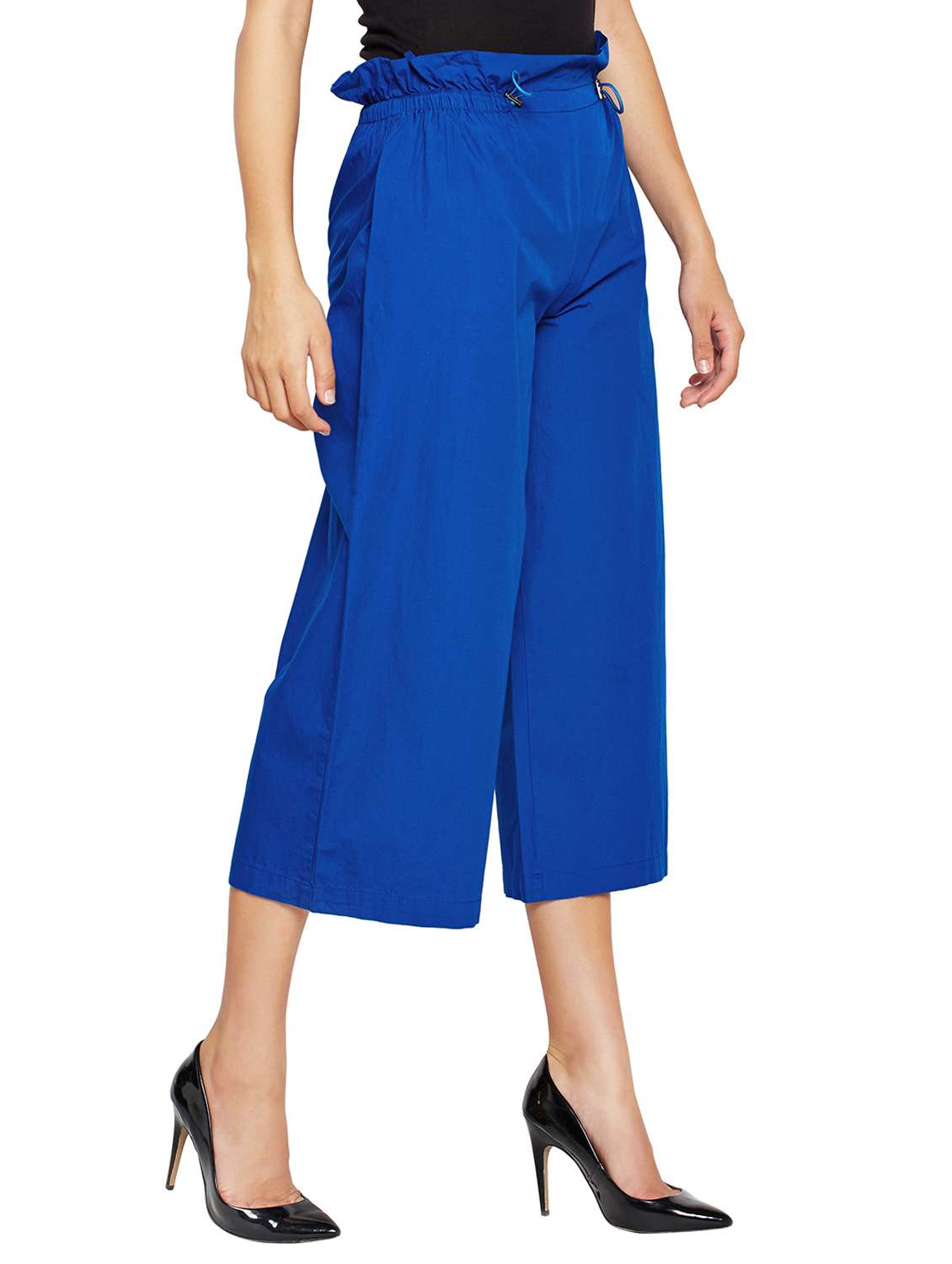  drawstring waist crop pants - 15750605 -  Standard Image - 1
