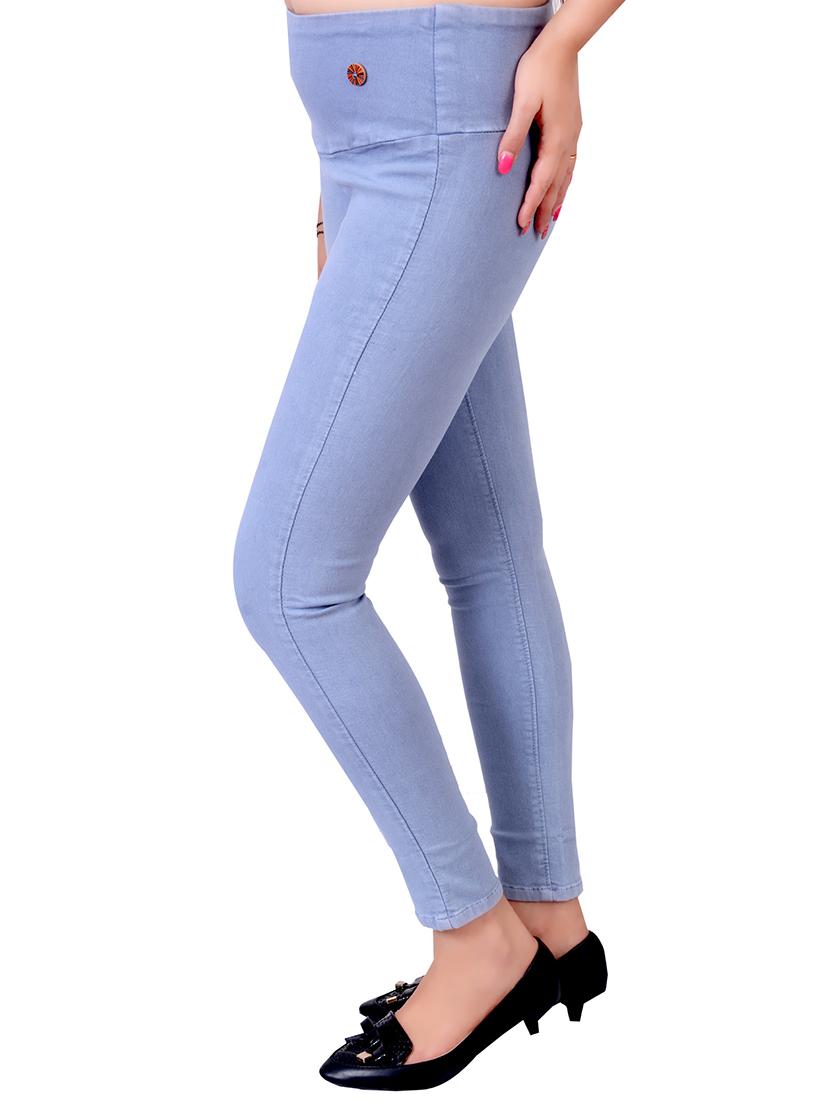 high waist denim jegging - 15751783 - Standard Image - 1