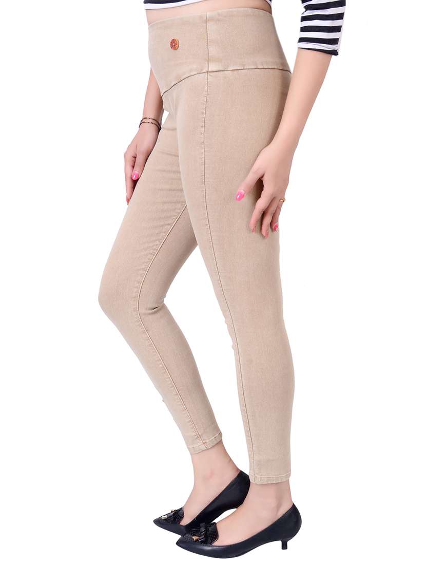 high waist denim jegging - 15751785 -  Standard Image - 1