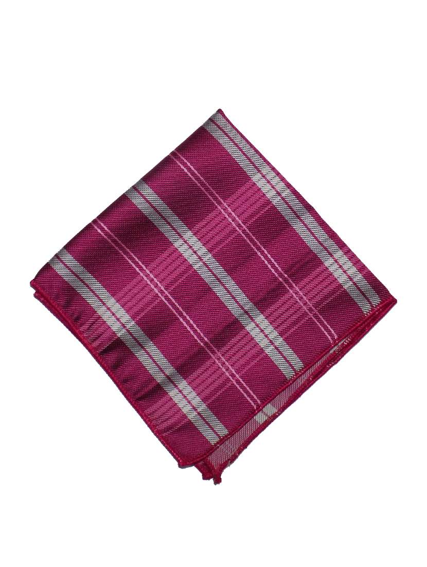 pink polyester pocketsquare