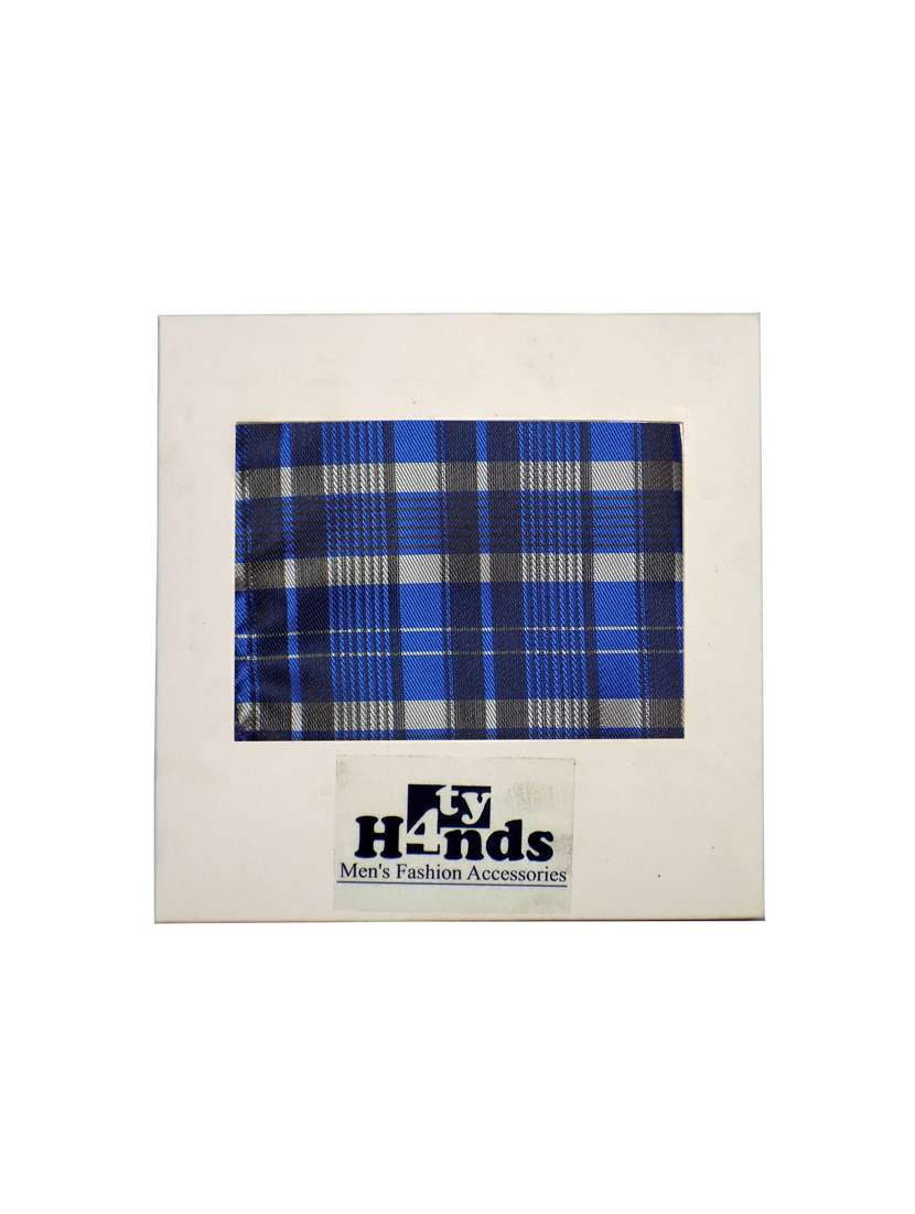 blue polyester pocketsquare - 15751919 -  Standard Image - 1