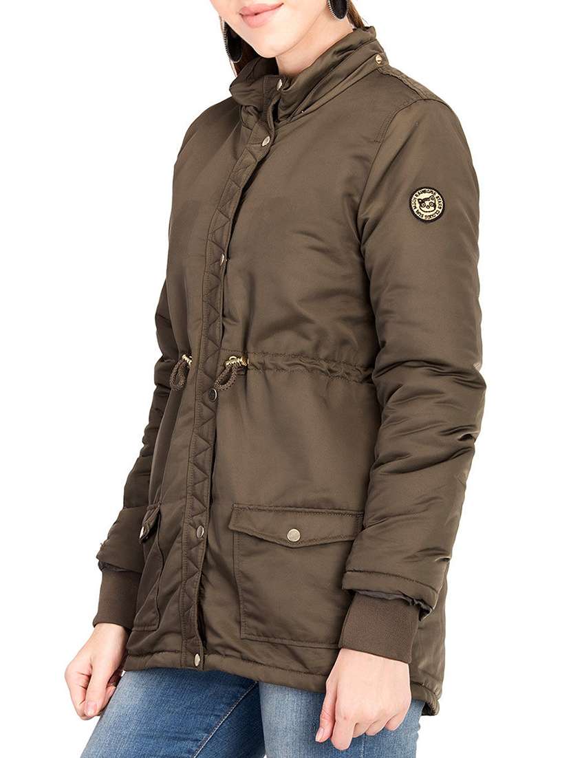 flap pocket parka jacket - 15751980 - Standard Image - 1