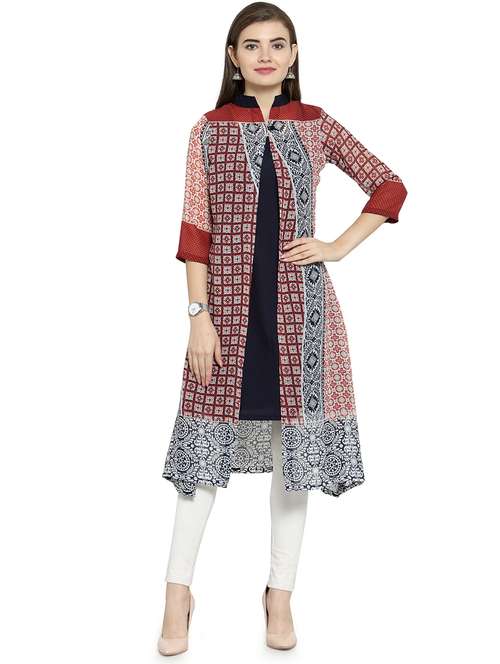 women's kurta with jacket kurta - 15753284 -  Standard Image - 0