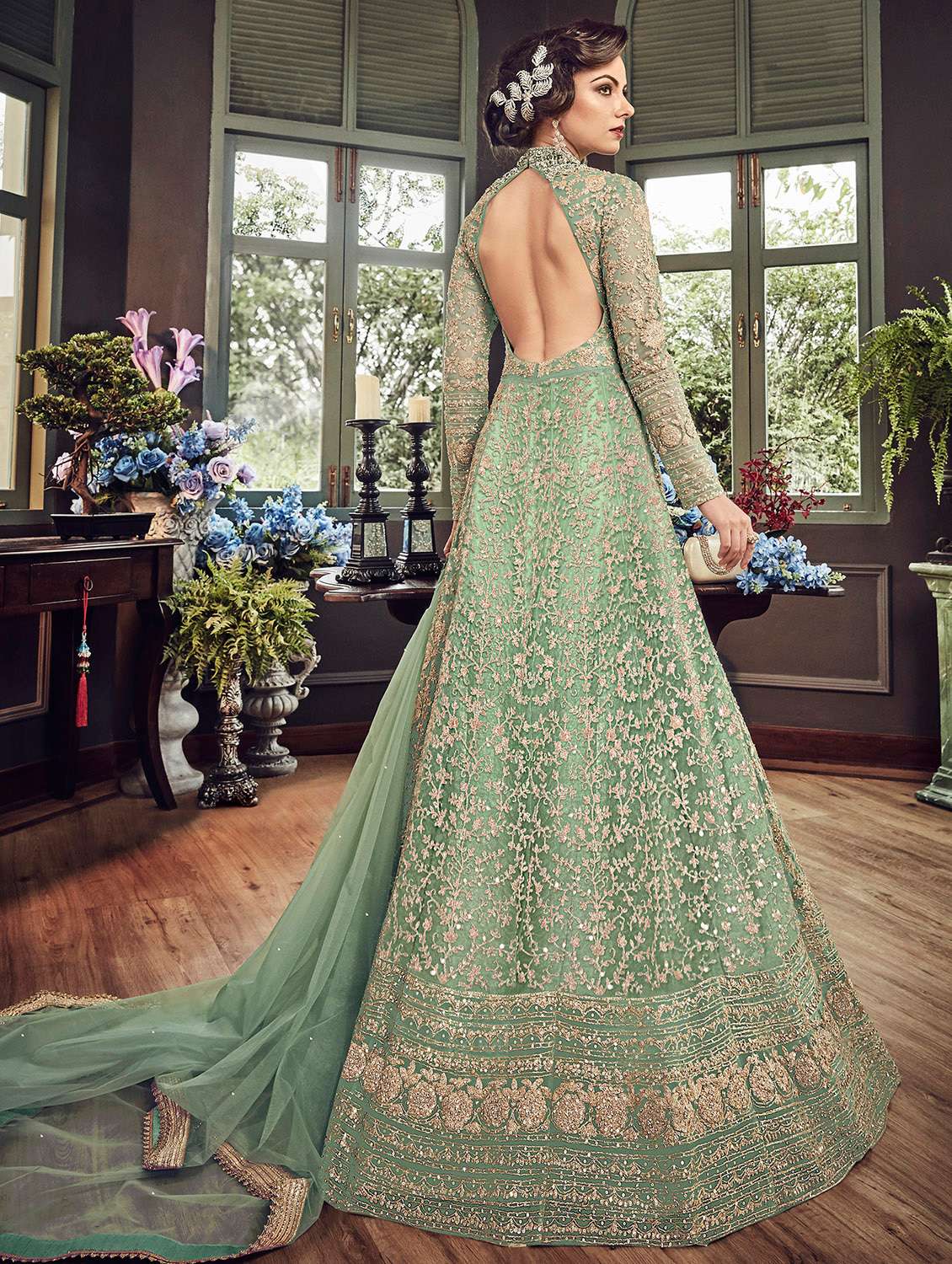 sachin and babi light blue dress Buy online Zardosi Embroidered Anarkali Suit from Suits & Dress material  for Women by Shimeroo Fashion for ₹13500 at 0% off