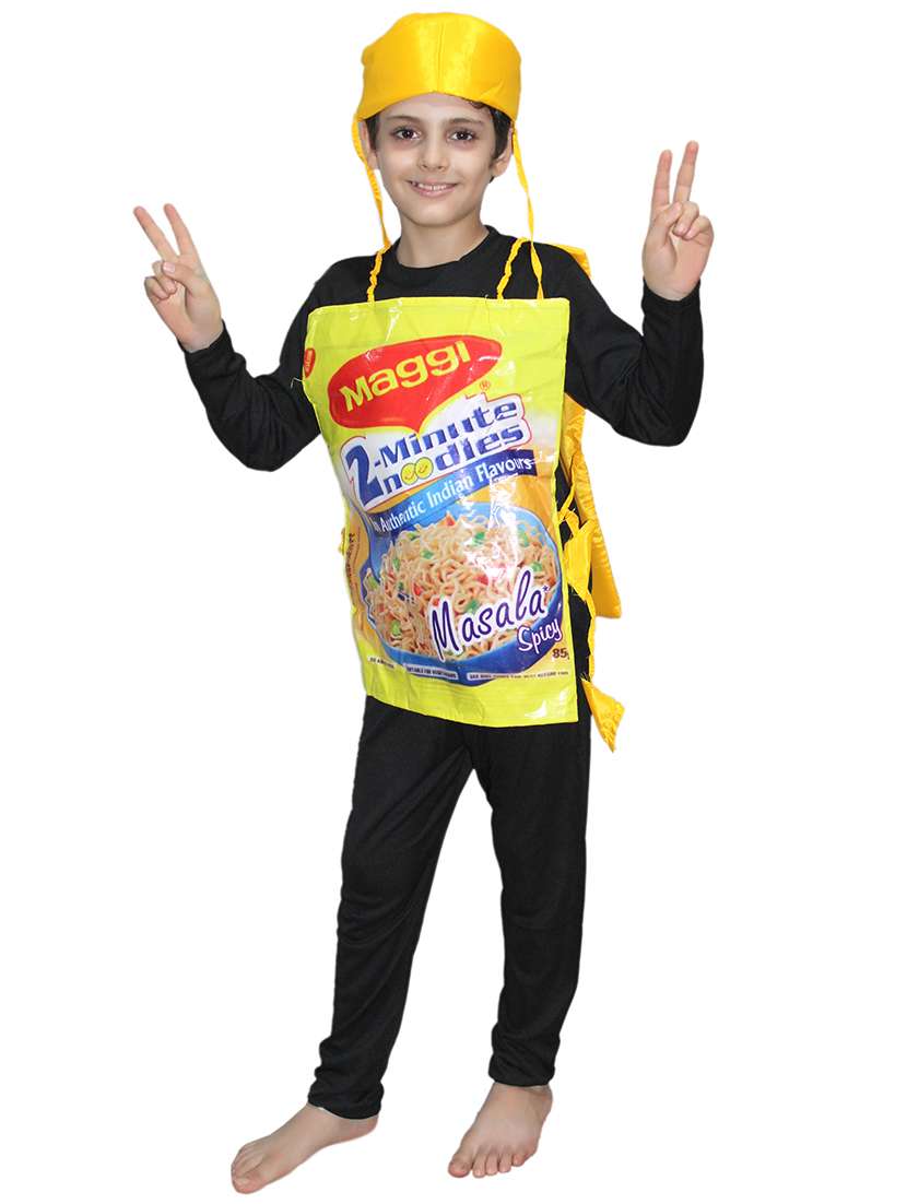 yellow polyester maggi costume - 15755473 - Standard Image - 1