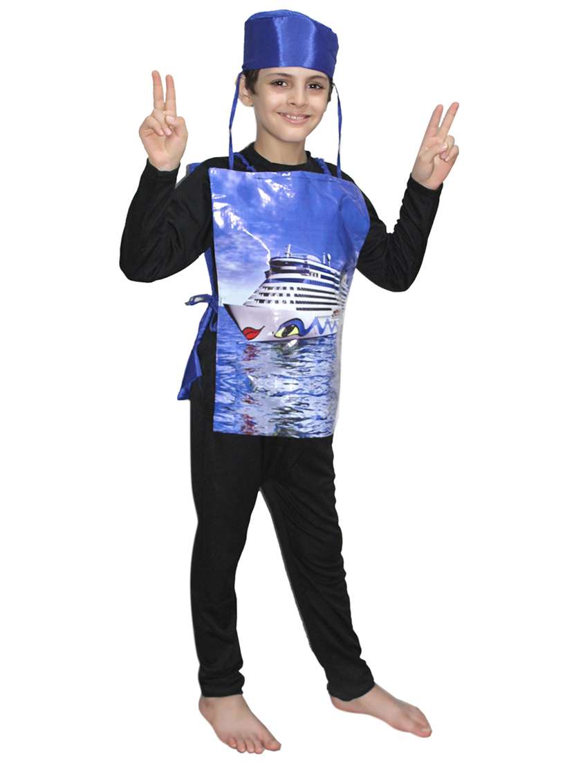 blue polyester  costume - 15755498 -  Standard Image - 1