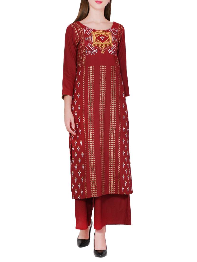 printed kurta palazzo set