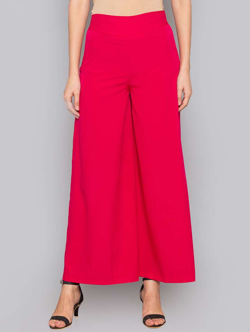 high rise flared palazzo