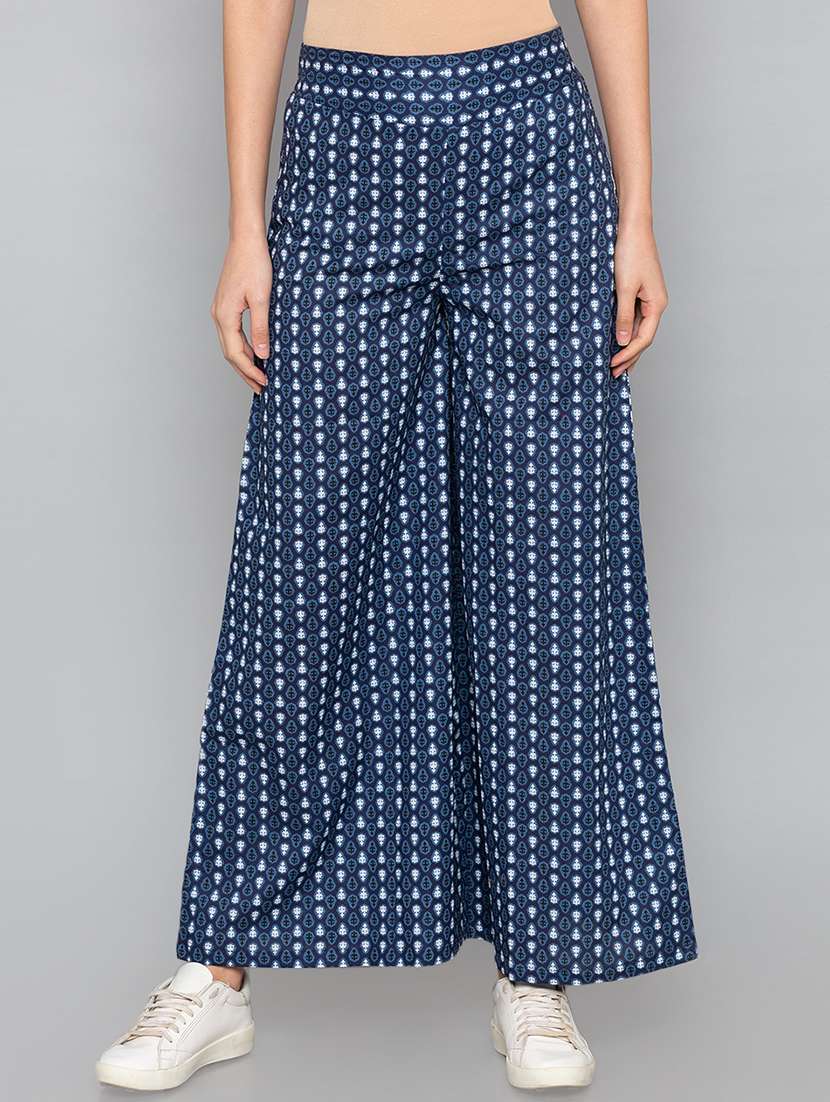 mid waist flared palazzo