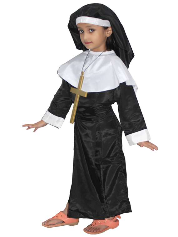 black polyester nun costume - 15758706 -  Standard Image - 1
