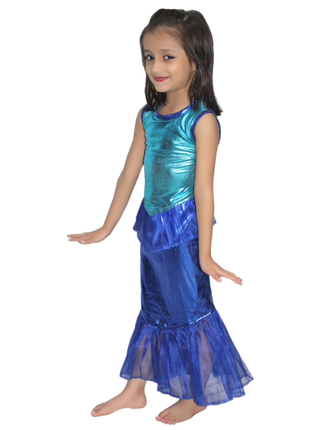 blue polyester mermaid costume - 15758711 - Standard Image - 1