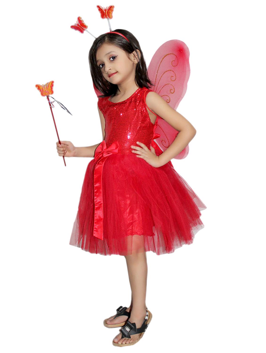 red polyester costume - 15758719 -  Standard Image - 1