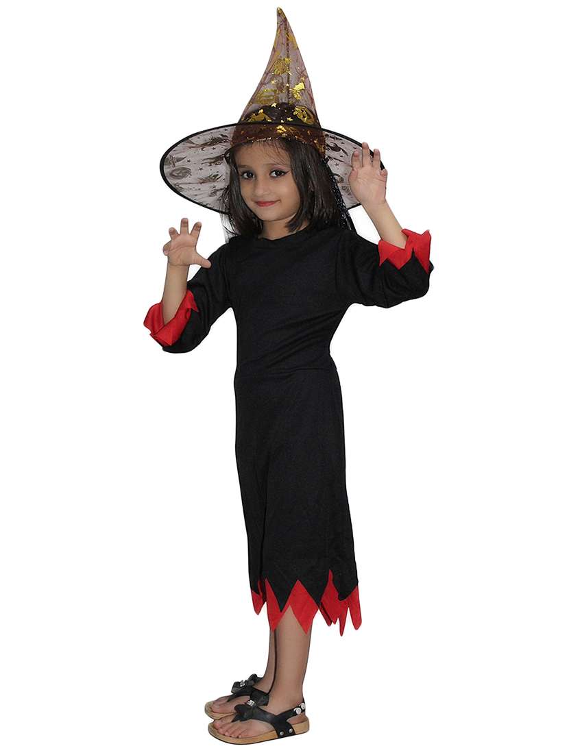black polyester witch costume - 15758724 - Standard Image - 1