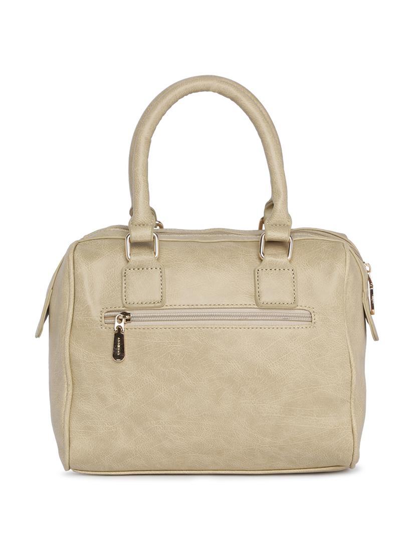 beige leatherette (pu) handbag - 15759162 -  Standard Image - 1