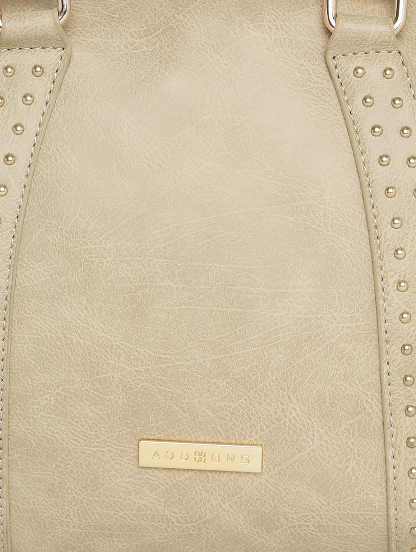 beige leatherette (pu) handbag - 15759162 - Standard Image - 4