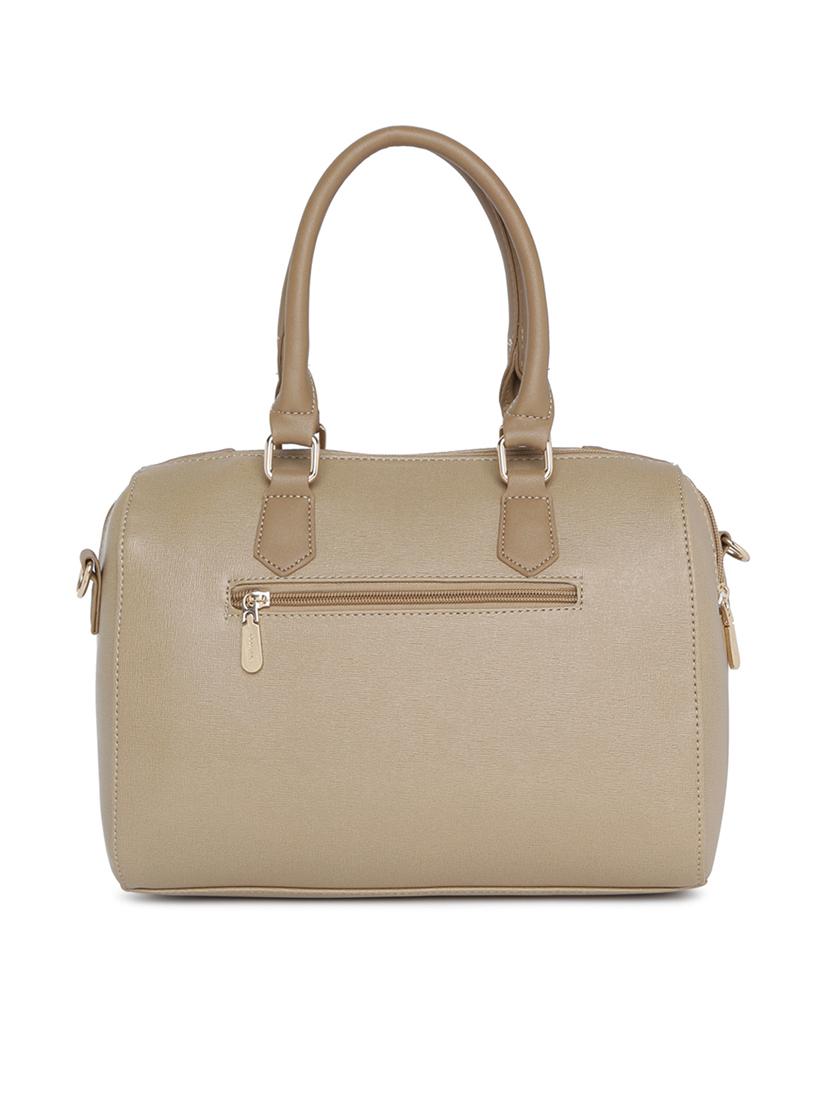 beige leatherette (pu) handbag - 15759169 -  Standard Image - 1