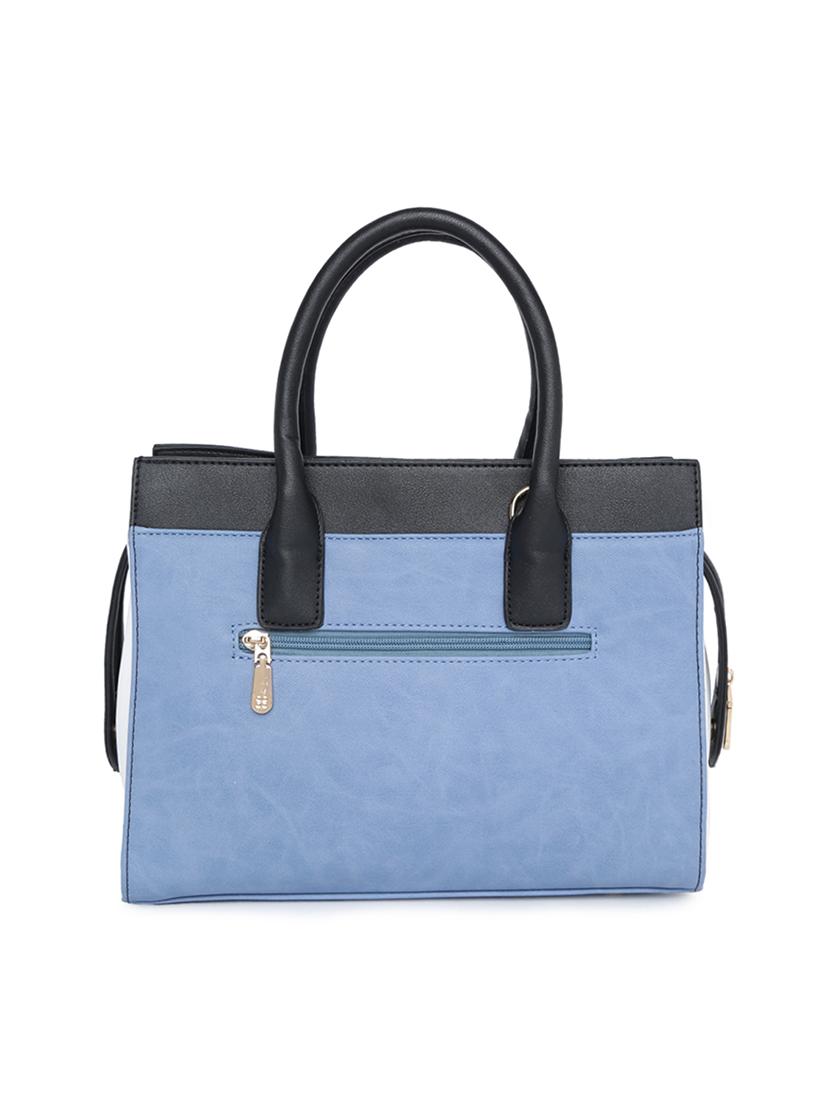 blue leatherette (pu) handbag - 15759176 -  Standard Image - 1