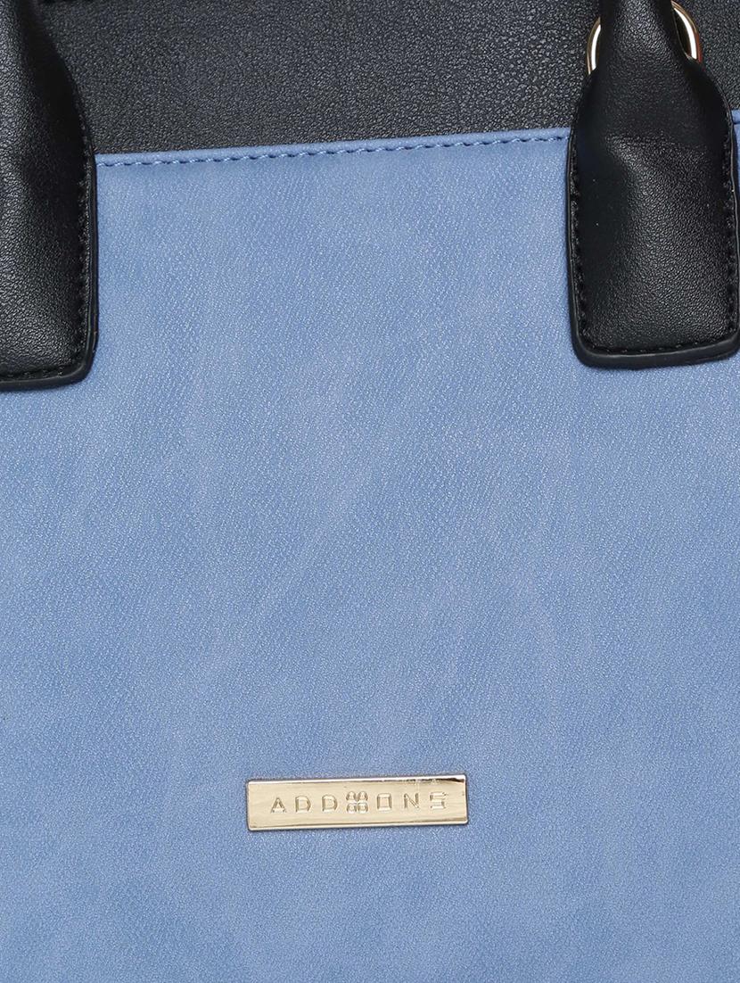 blue leatherette (pu) handbag - 15759176 - Standard Image - 4