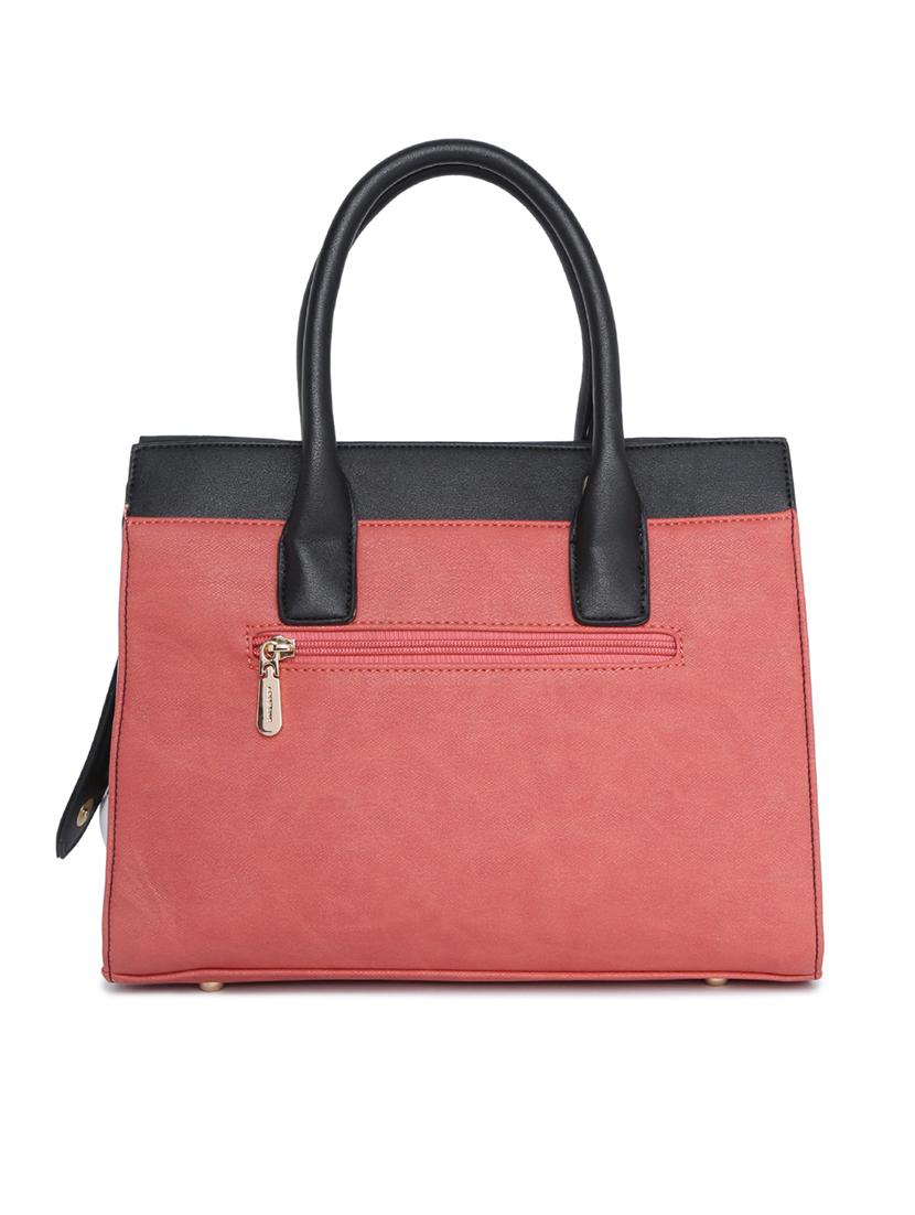 pink leatherette (pu) handbag - 15759177 -  Standard Image - 1