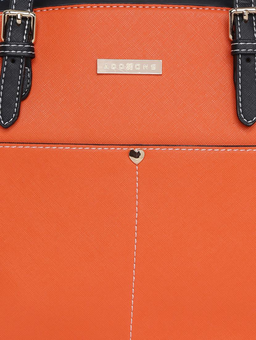 orange leatherette (pu) handbag - 15759190 - Standard Image - 4