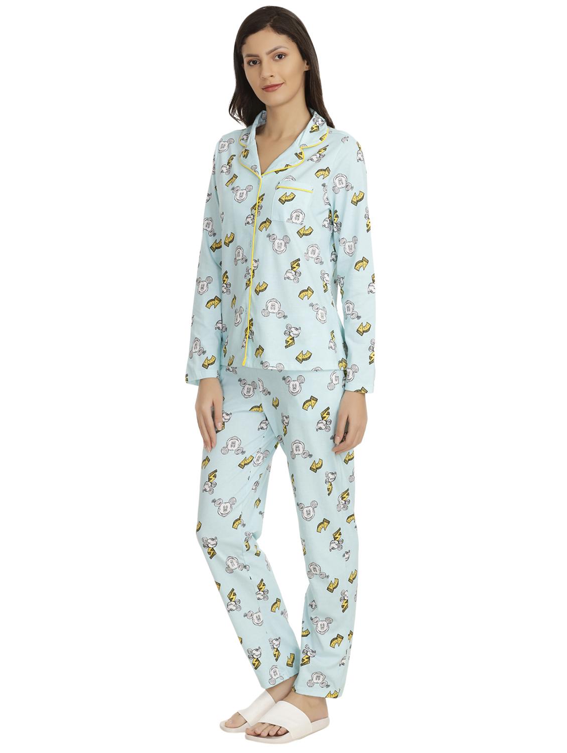 quirky print nightwear pajama set - 15760303 - Standard Image - 1