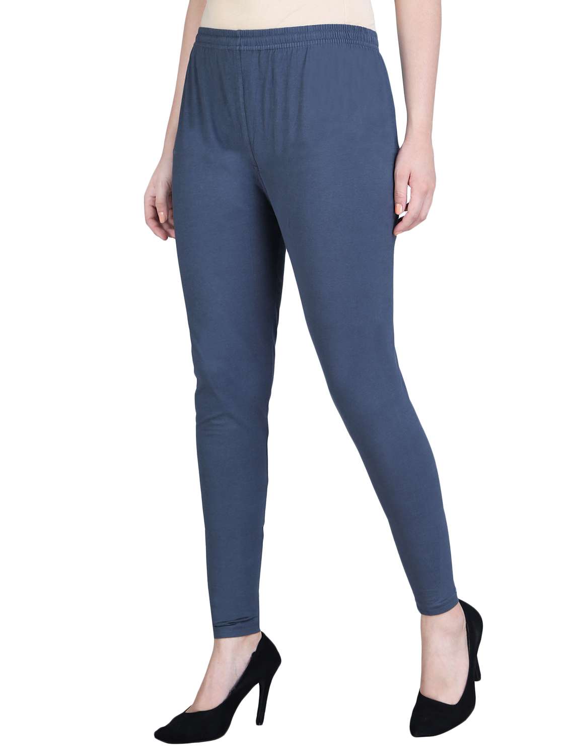 ankle length solid legging - 15766808 -  Standard Image - 1