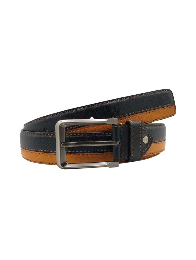 black leatherette belt
