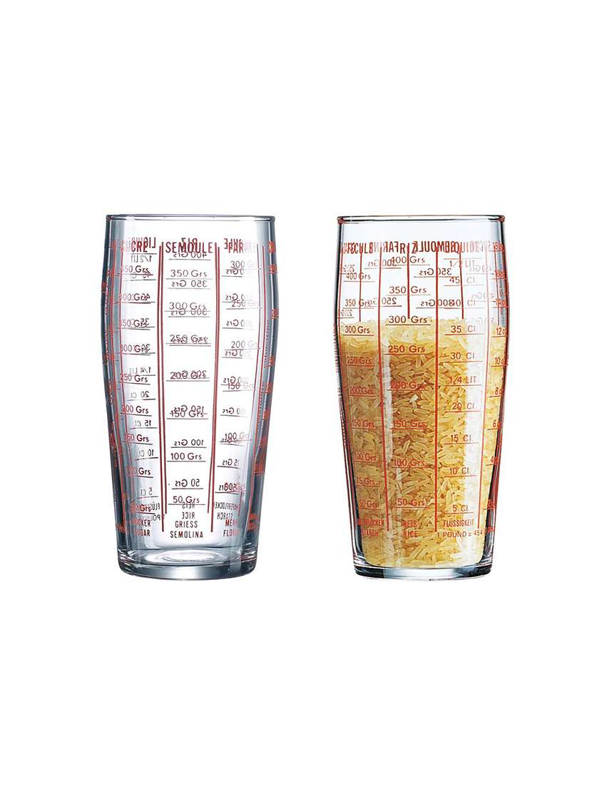 tempered measuring glass tumbler/cup - 580 ml (for measuring dry and liquid ingredients)