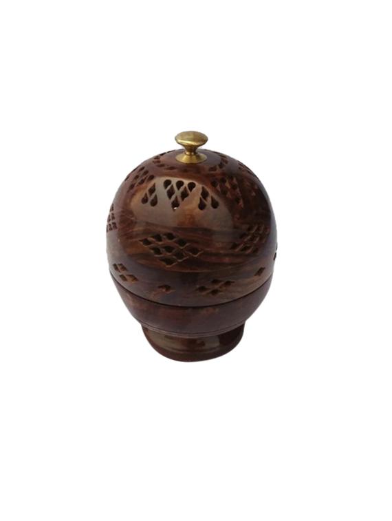 desi karigar egg shaped lobandaan (dhoop stand) - 15768061 -  Zoom Image - 0