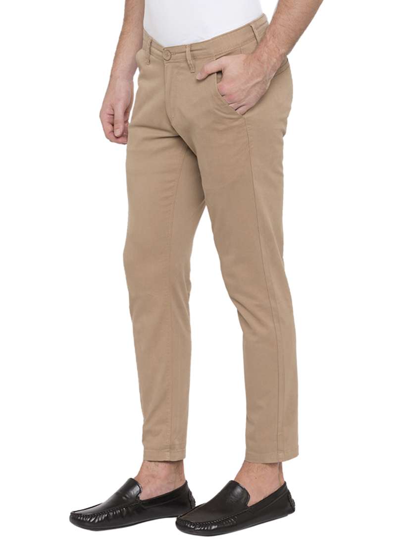 beige cotton chinos - 15772357 -  Standard Image - 1