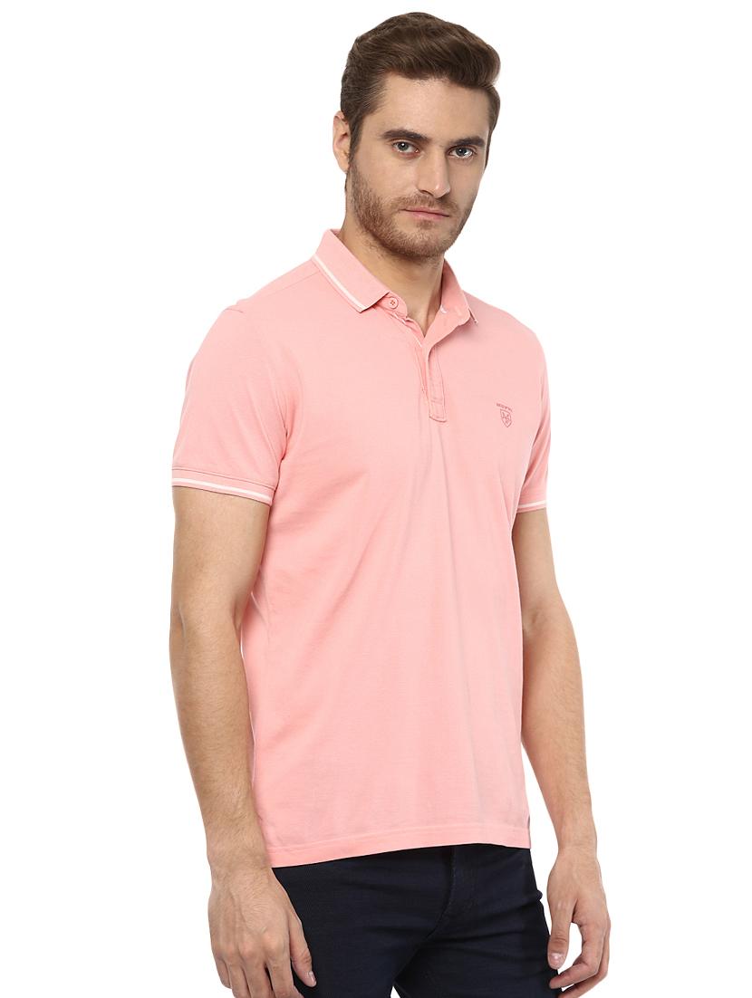 solid pink polo t-shirt - 15772622 - Standard Image - 1