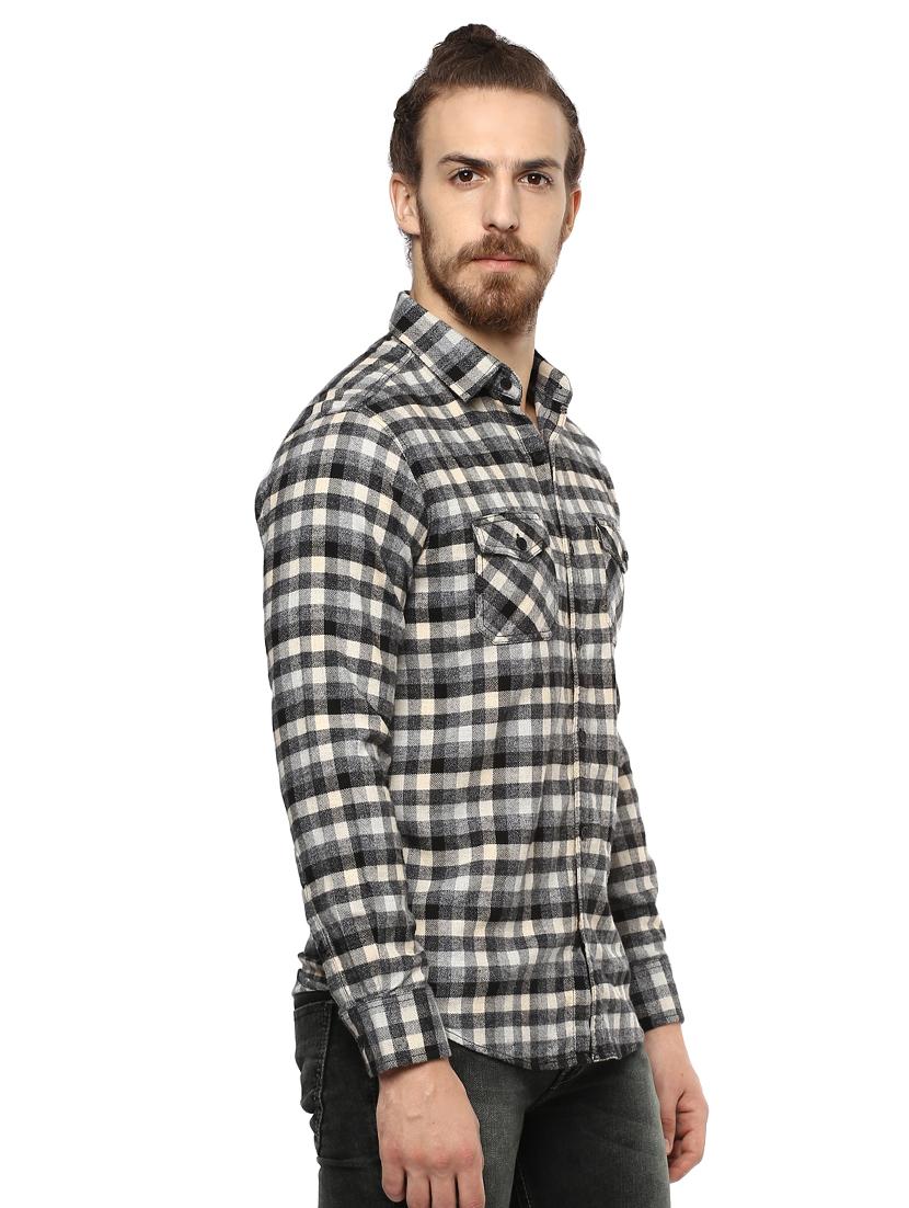 black checkered casual shirt - 15772664 -  Standard Image - 1