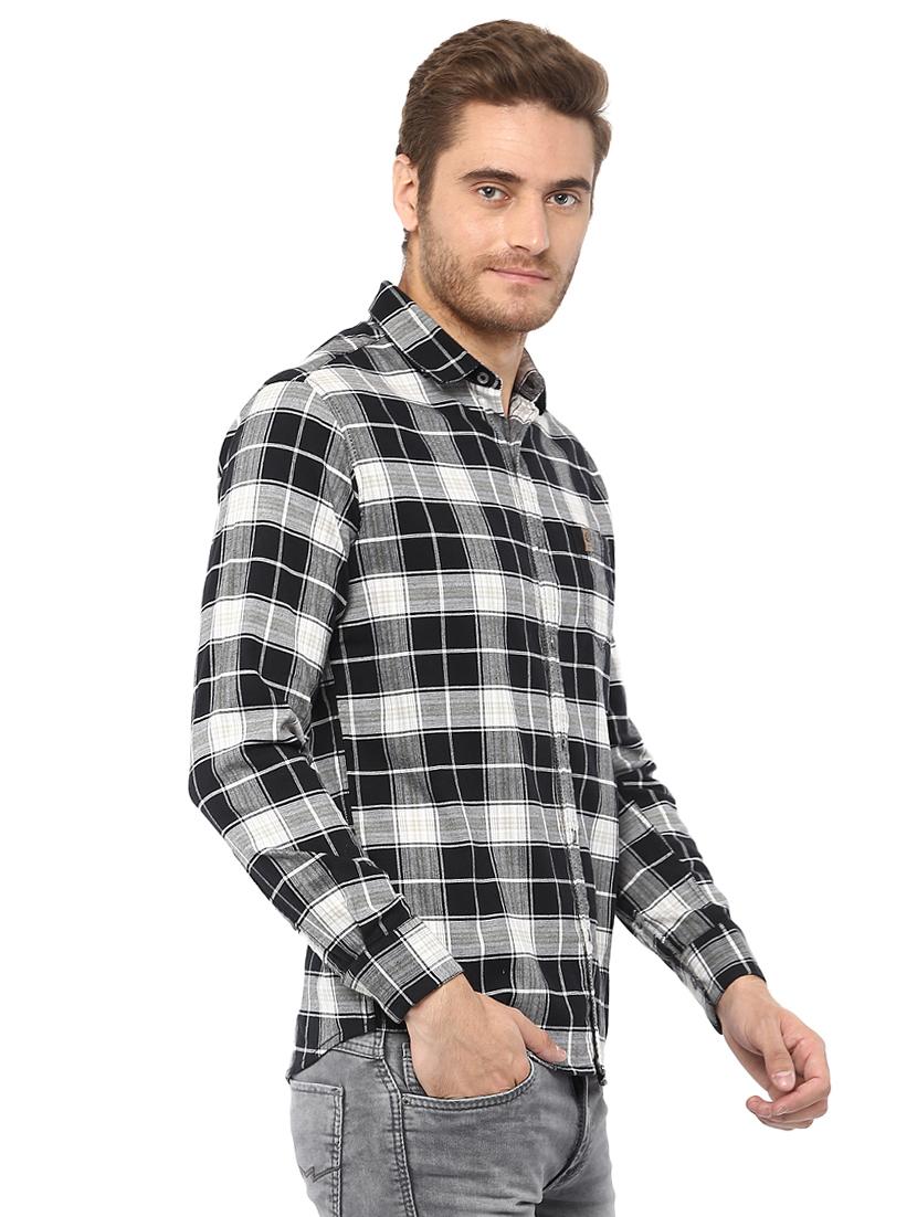 black checkered casual shirt - 15772682 -  Standard Image - 1