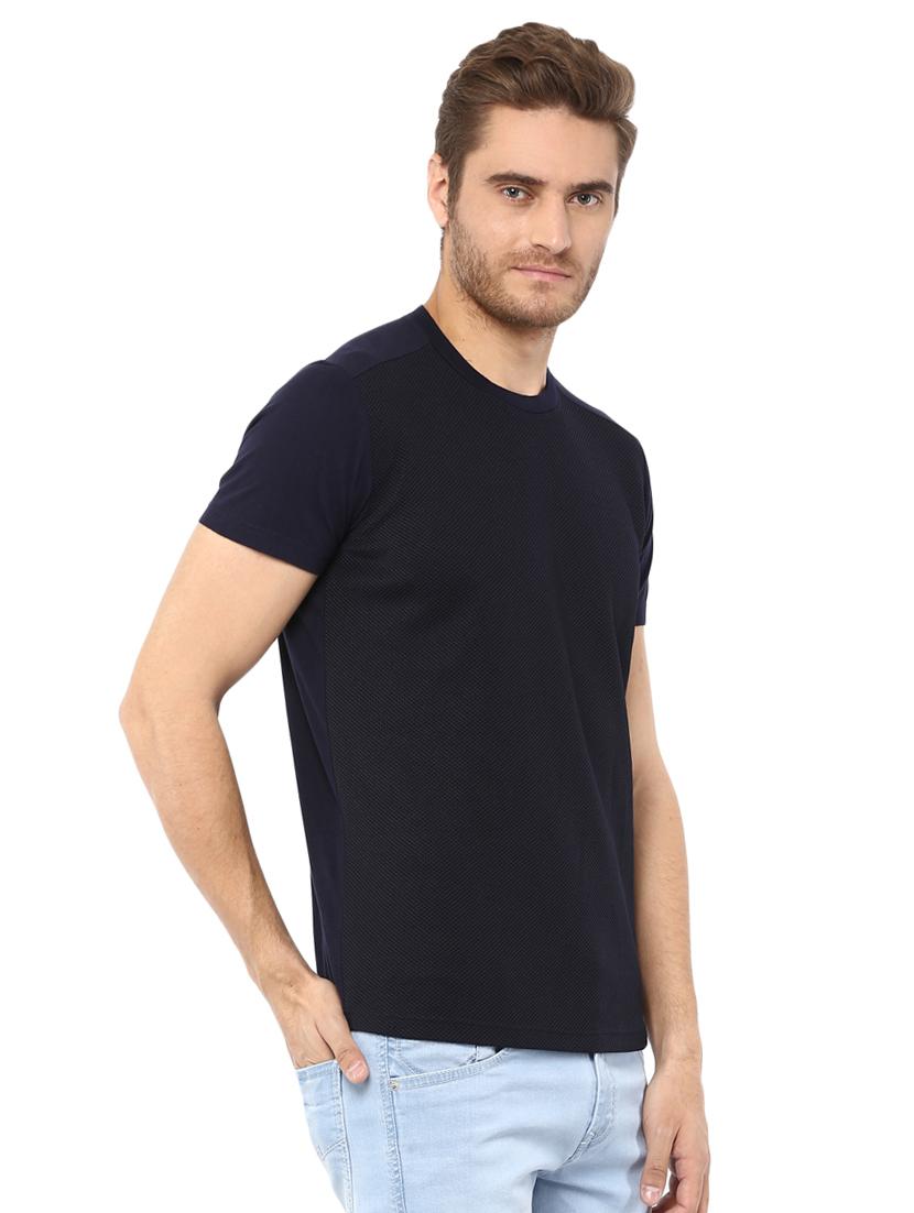 solid blue crew neck t-shirt - 15772730 - Standard Image - 1