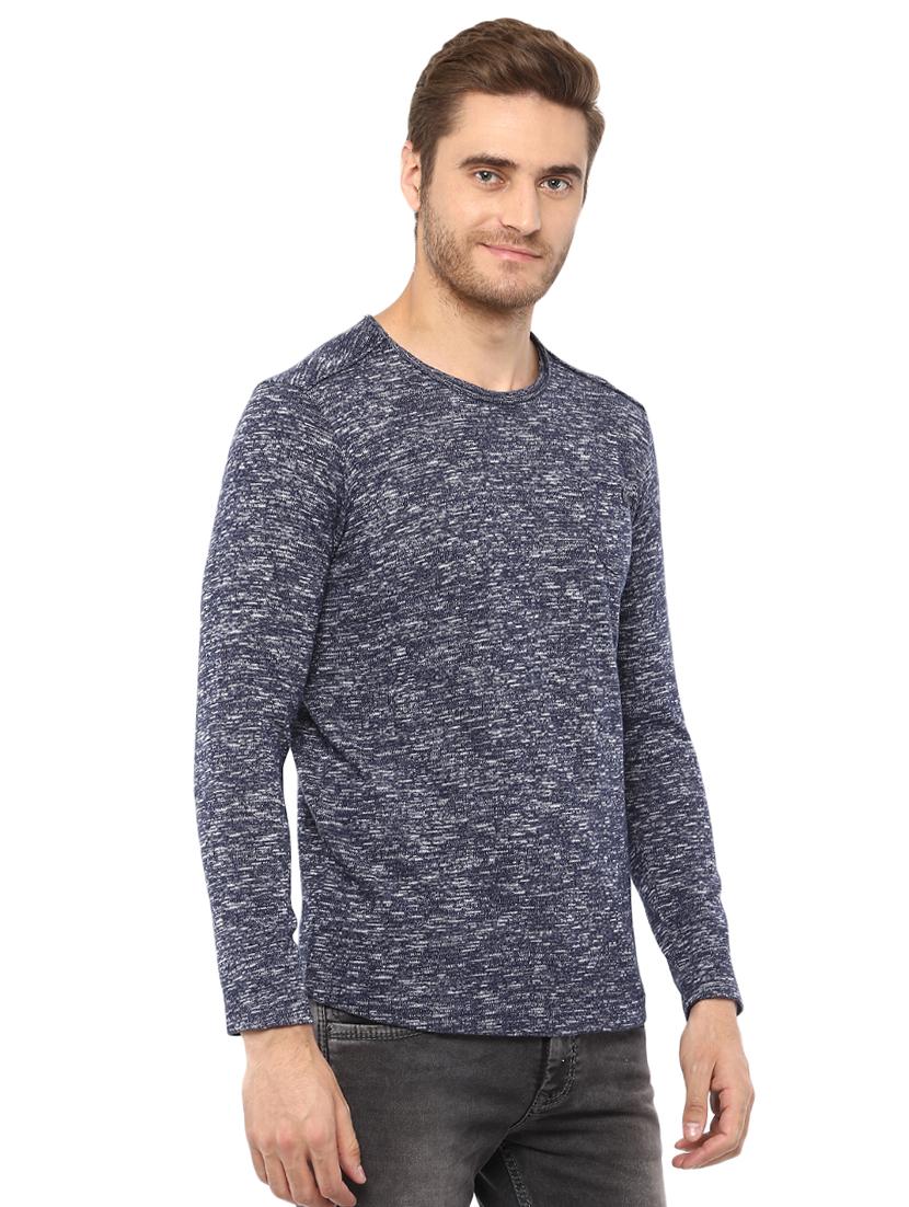 blue round neck t-shirt - 15772740 - Standard Image - 1