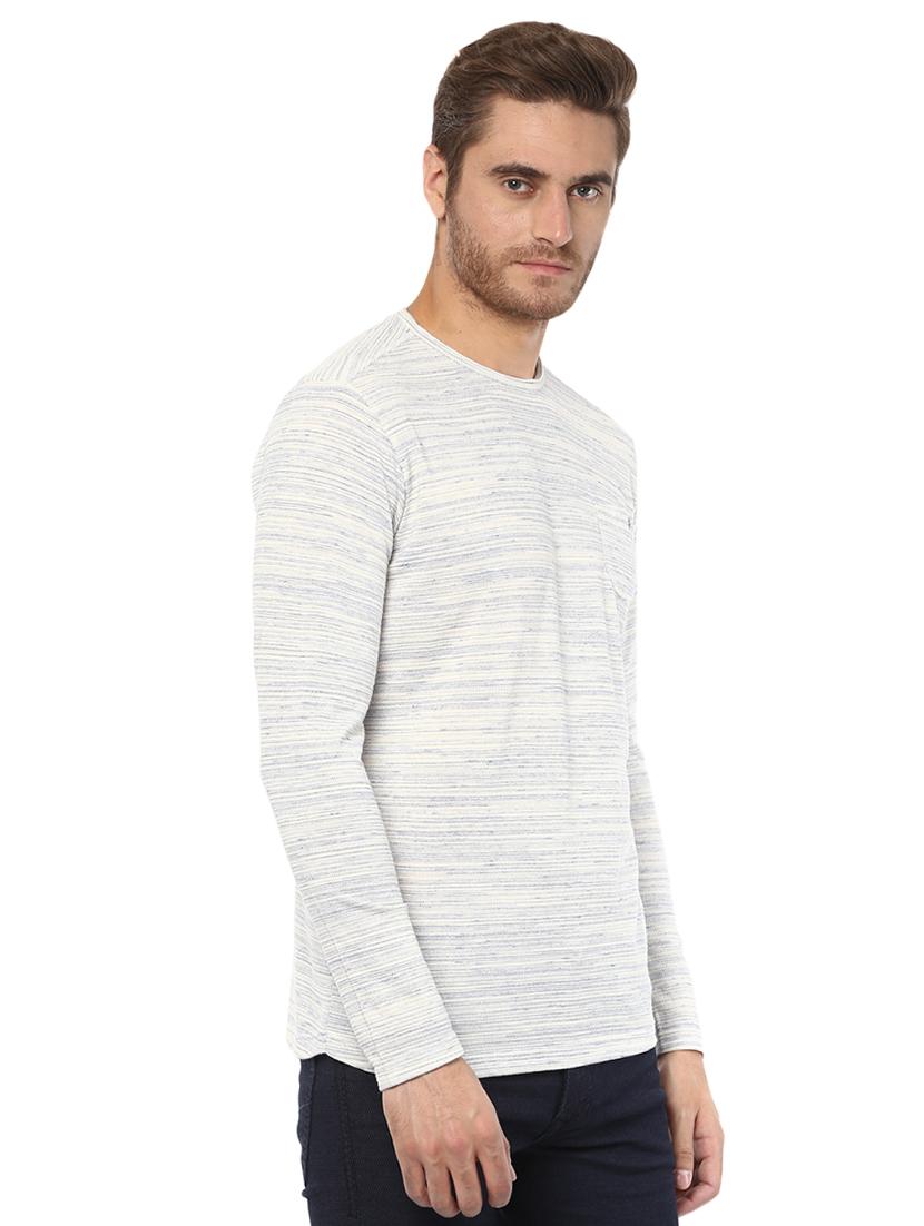 white striped pocket t-shirt - 15772742 - Standard Image - 1