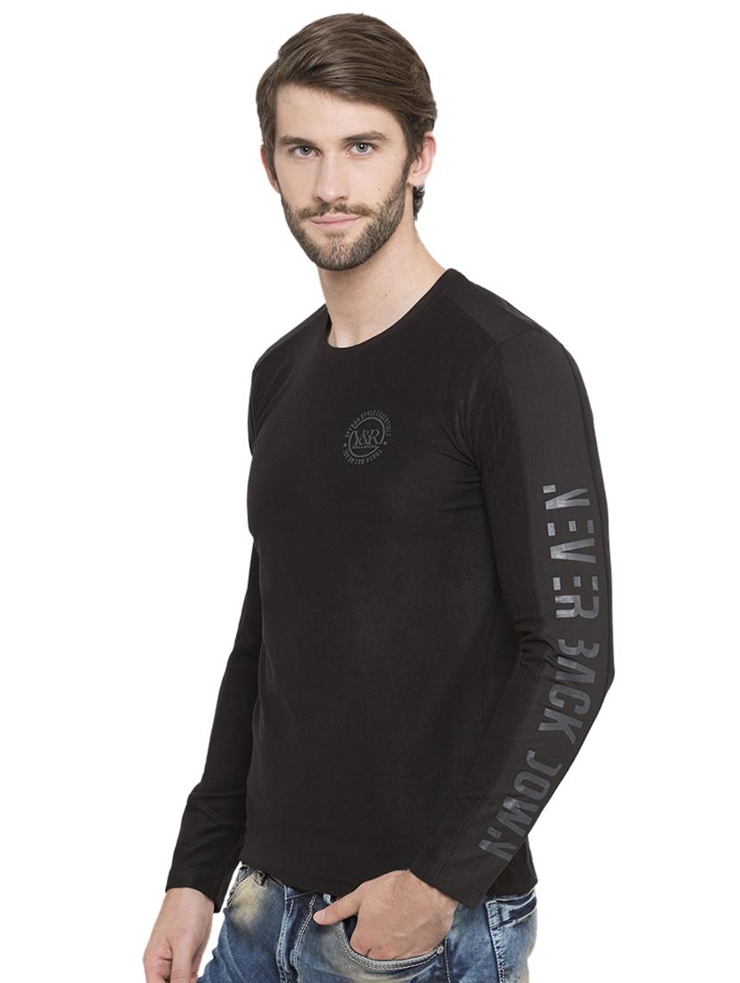 black typographic long sleeves t-shirt - 15772891 -  Standard Image - 1