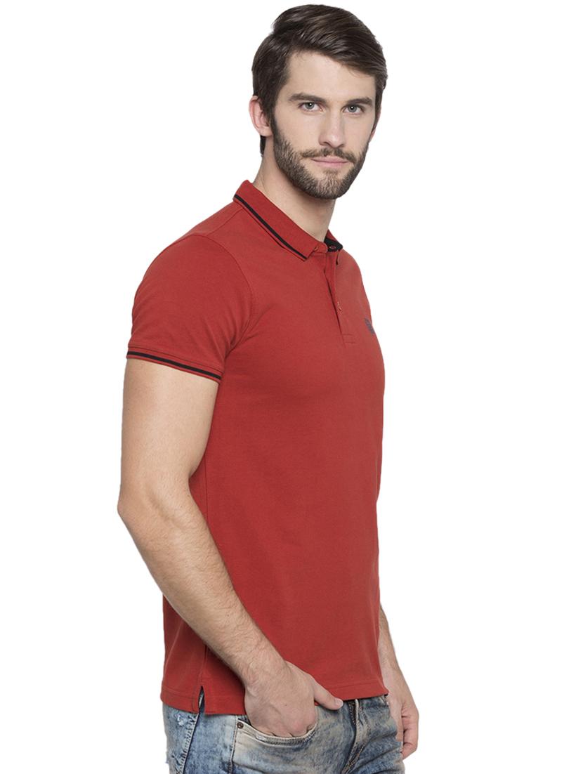solid red polo t-shirt - 15772940 -  Standard Image - 1