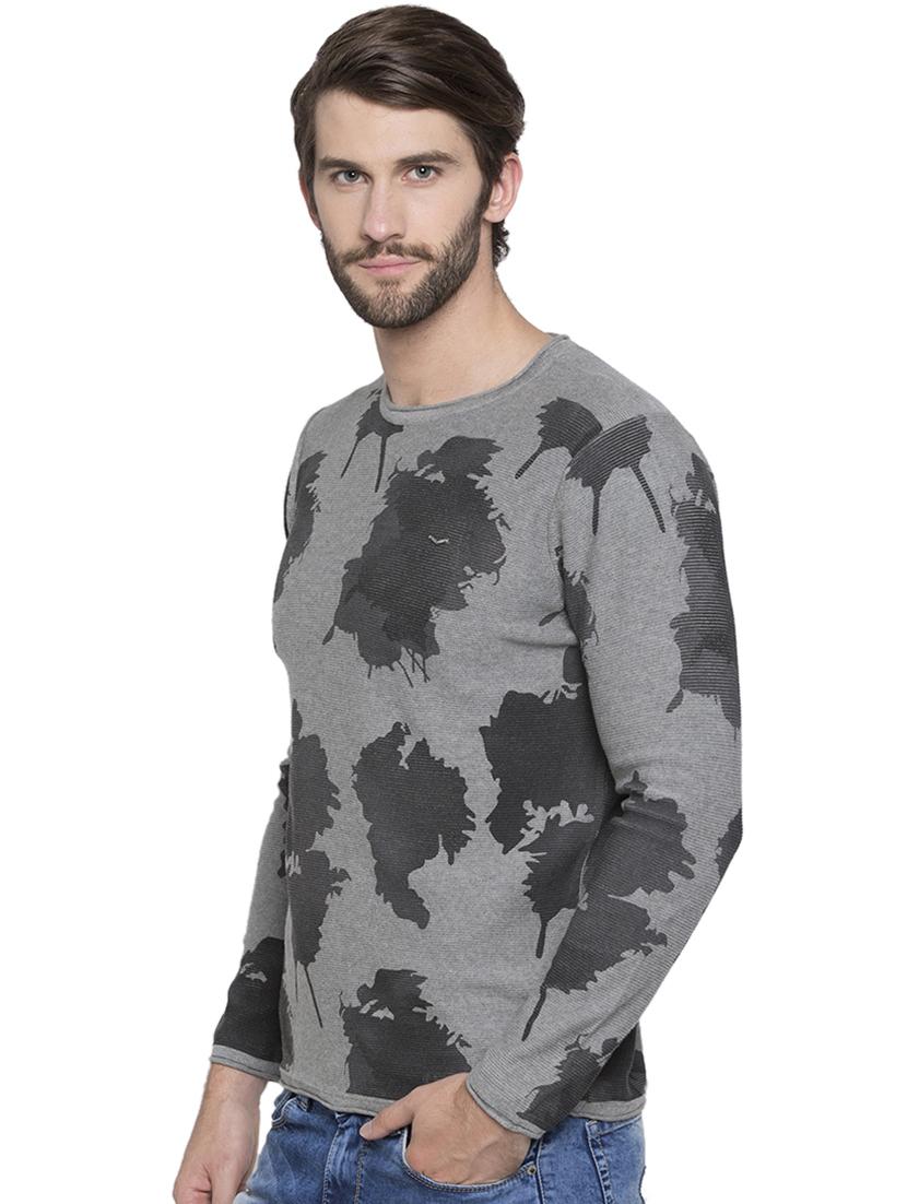 grey all over print t-shirt - 15772994 - Standard Image - 1