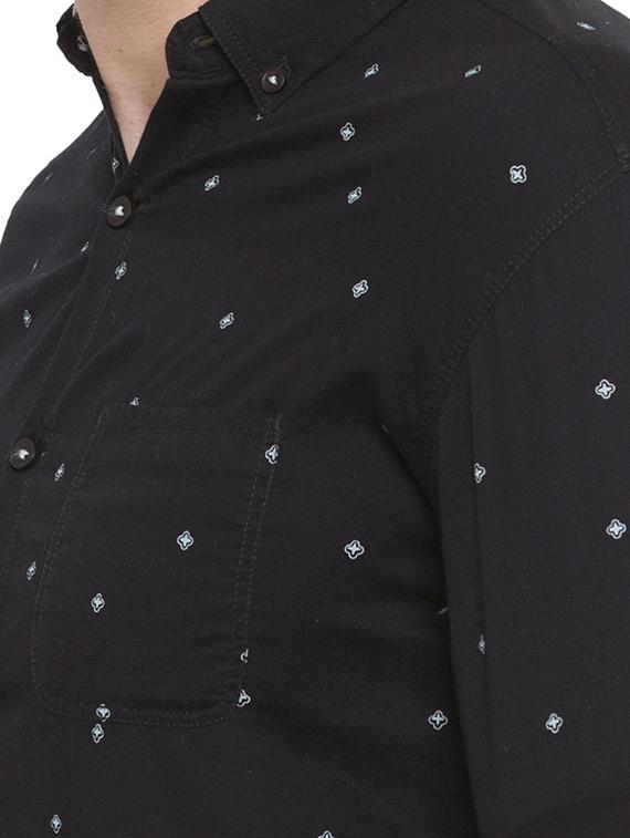 black printed casual shirt - 15773067 - Standard Image - 4
