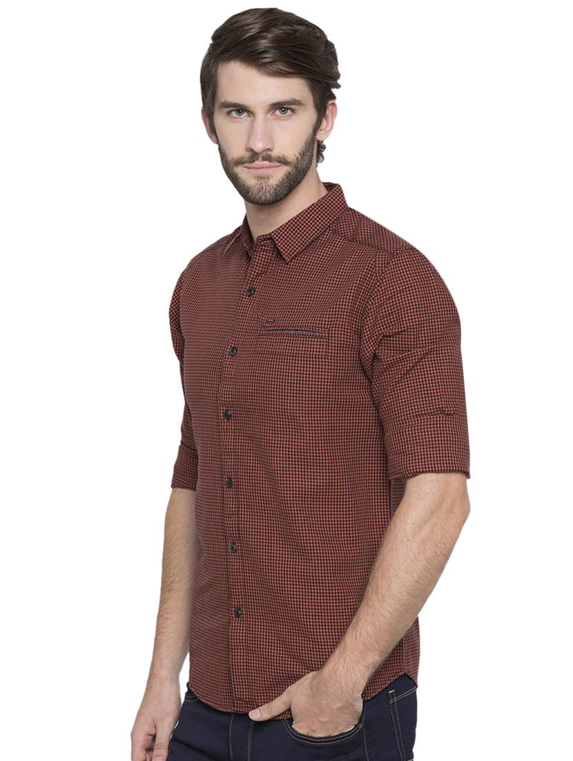 red checkered casual shirt - 15773107 - Standard Image - 1