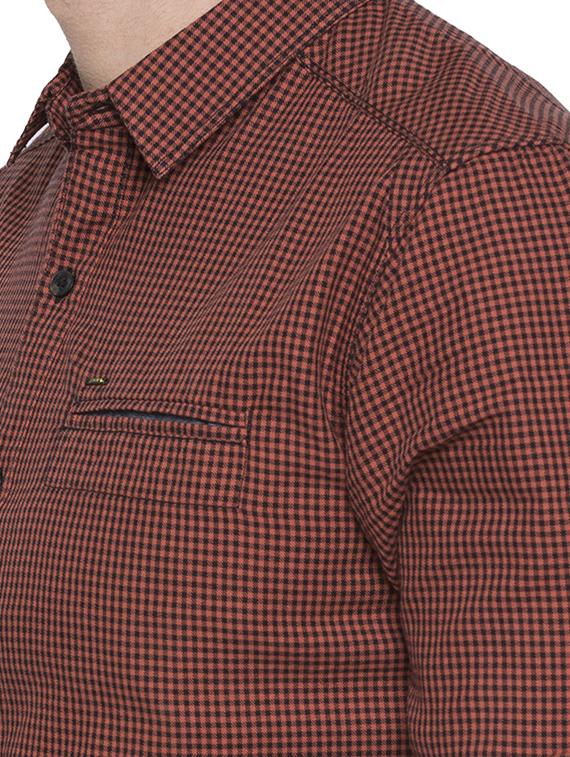 red checkered casual shirt - 15773107 - Standard Image - 4