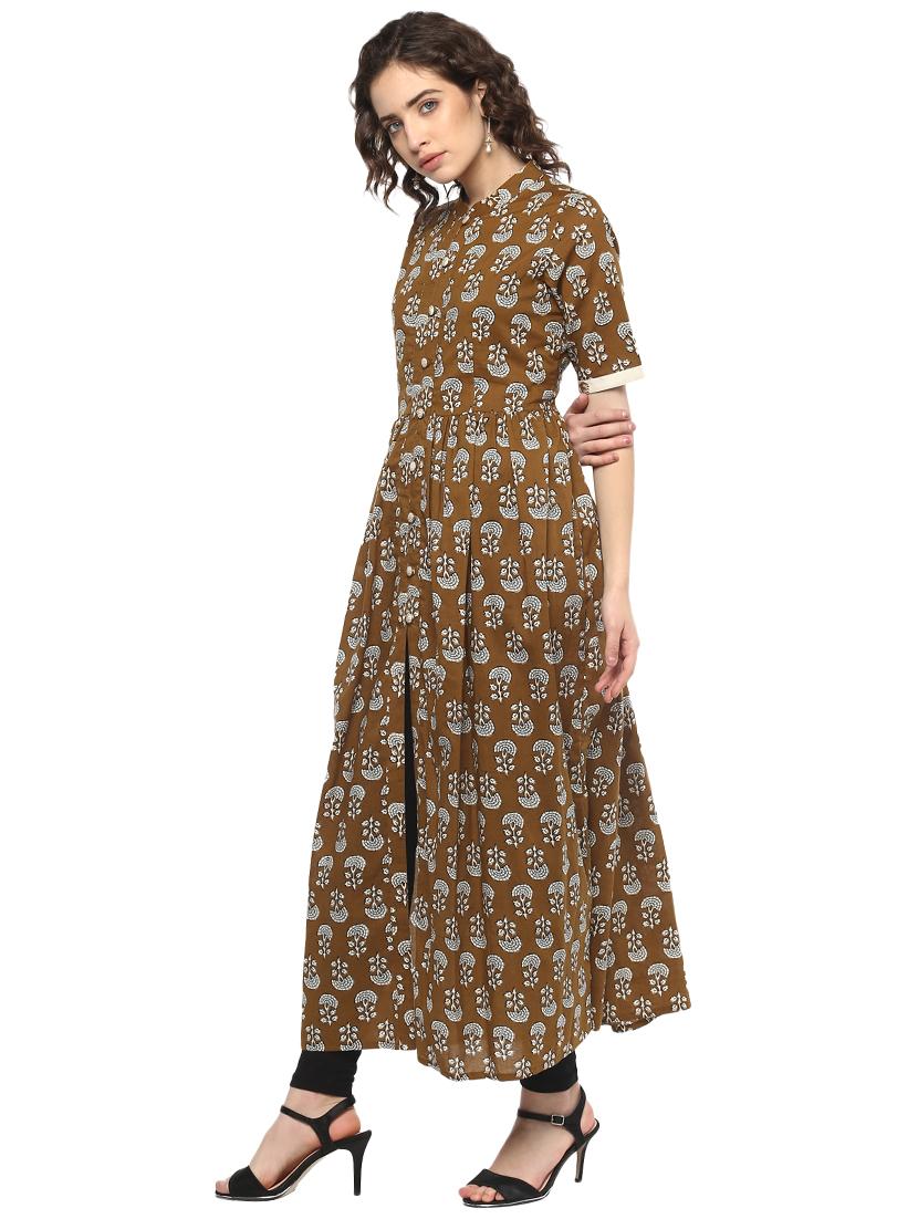 women's front slit kurta - 15774755 - Standard Image - 1