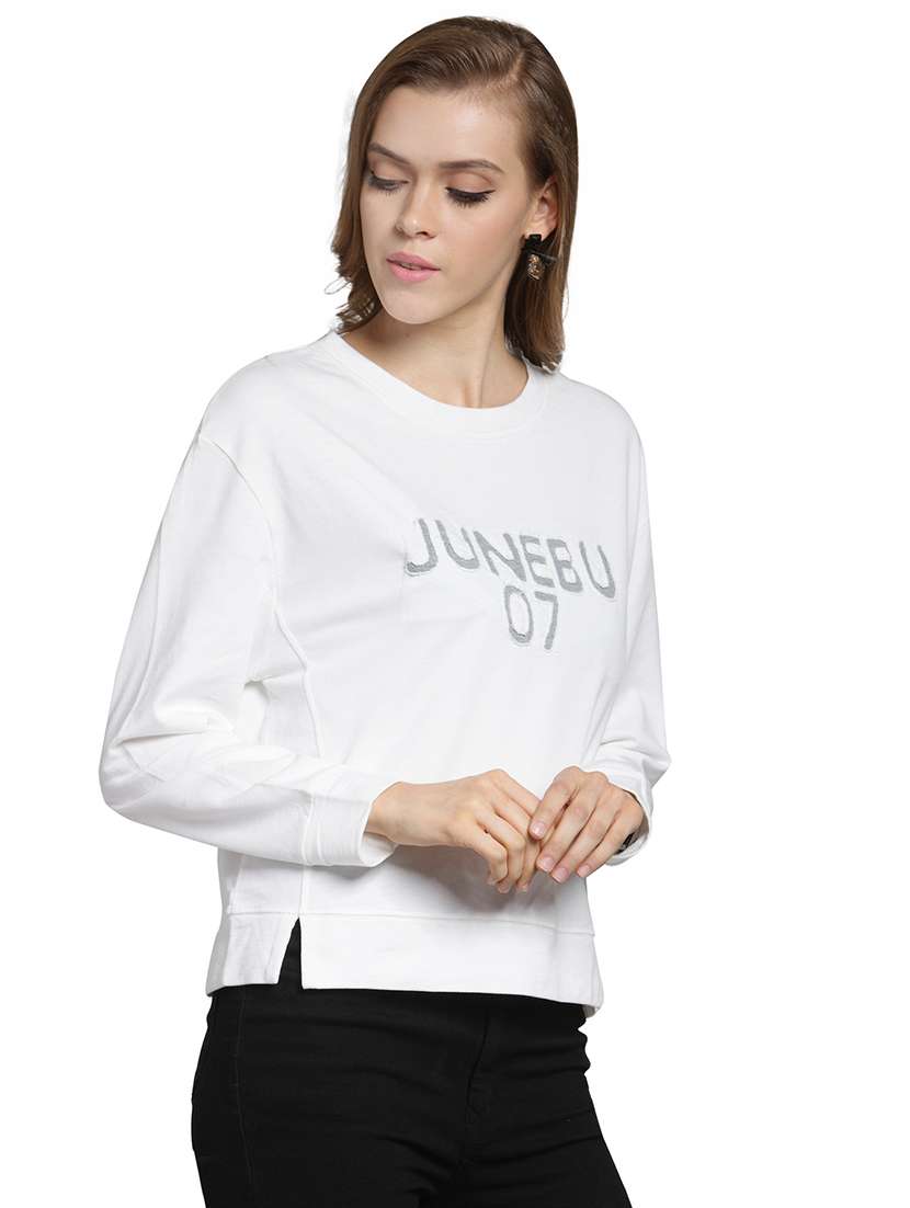 women's chest print sweatshirt - 15774792 -  Standard Image - 1