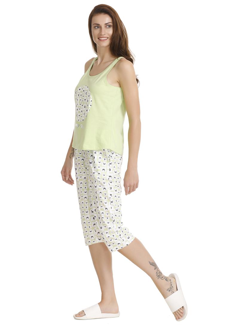 quirky print nightwear capri set - 15779215 - Standard Image - 1
