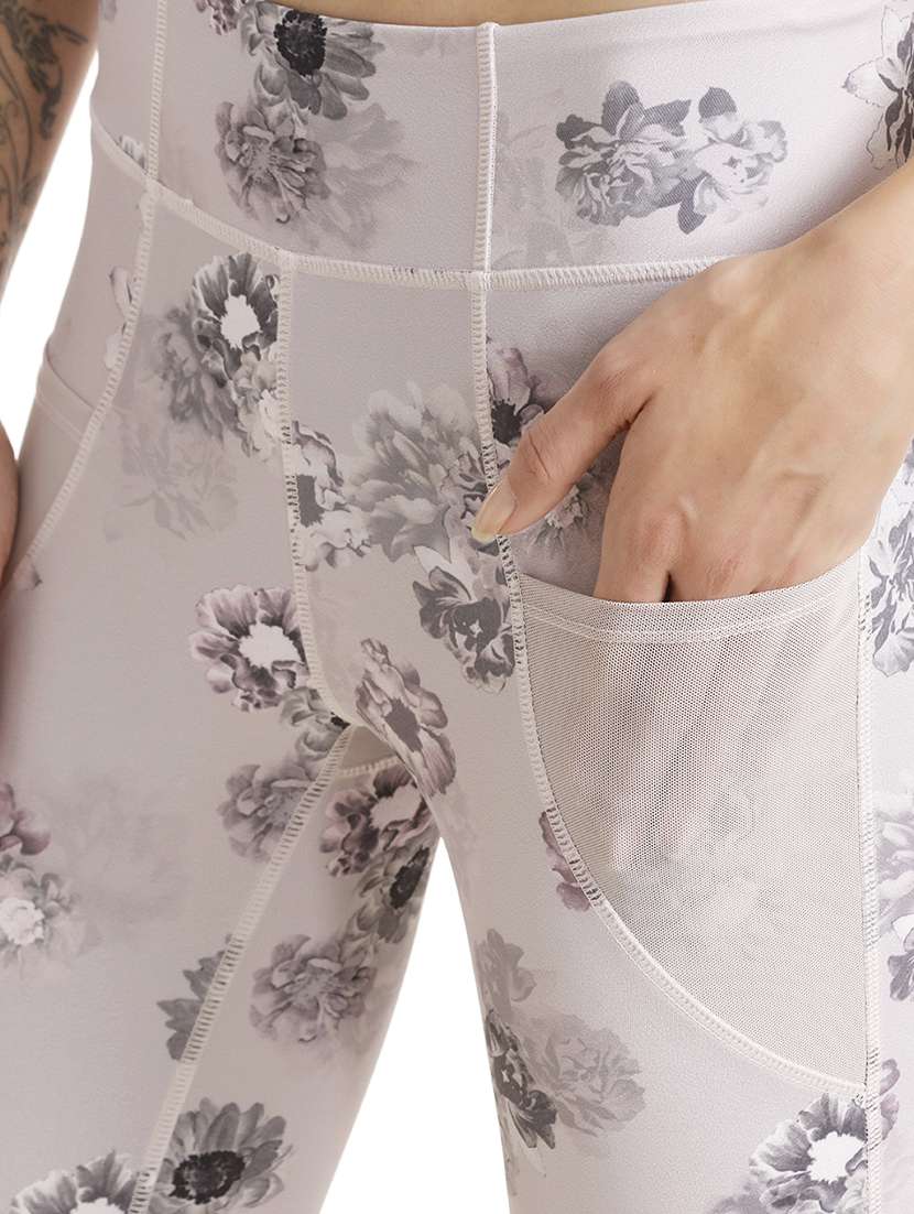 floral mid-rise leggings - 15779342 - Standard Image - 4