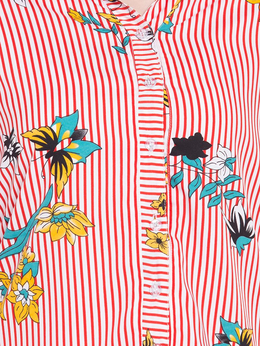 striped floral shirt - 15780056 - Standard Image - 4