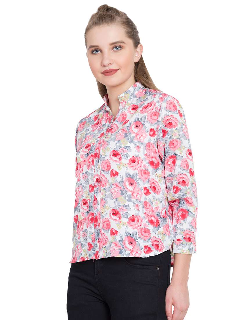 rose pink floral shirt - 15780060 -  Standard Image - 1