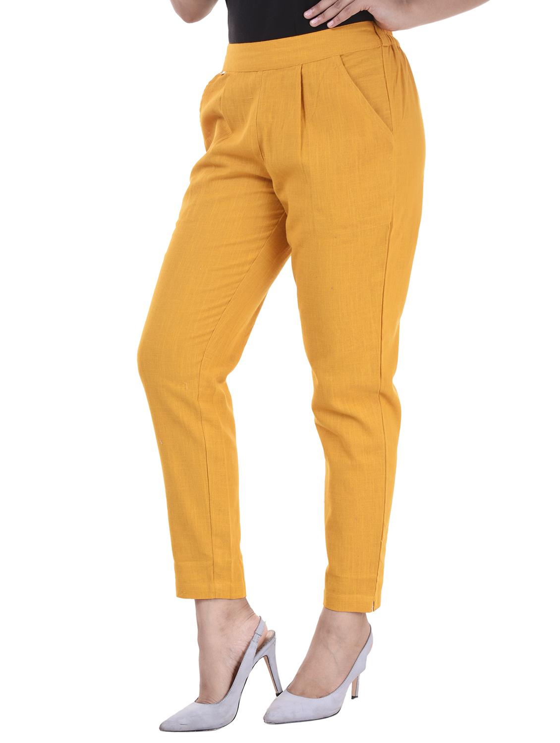pleated front gathered back trousers - 15784930 - Standard Image - 1