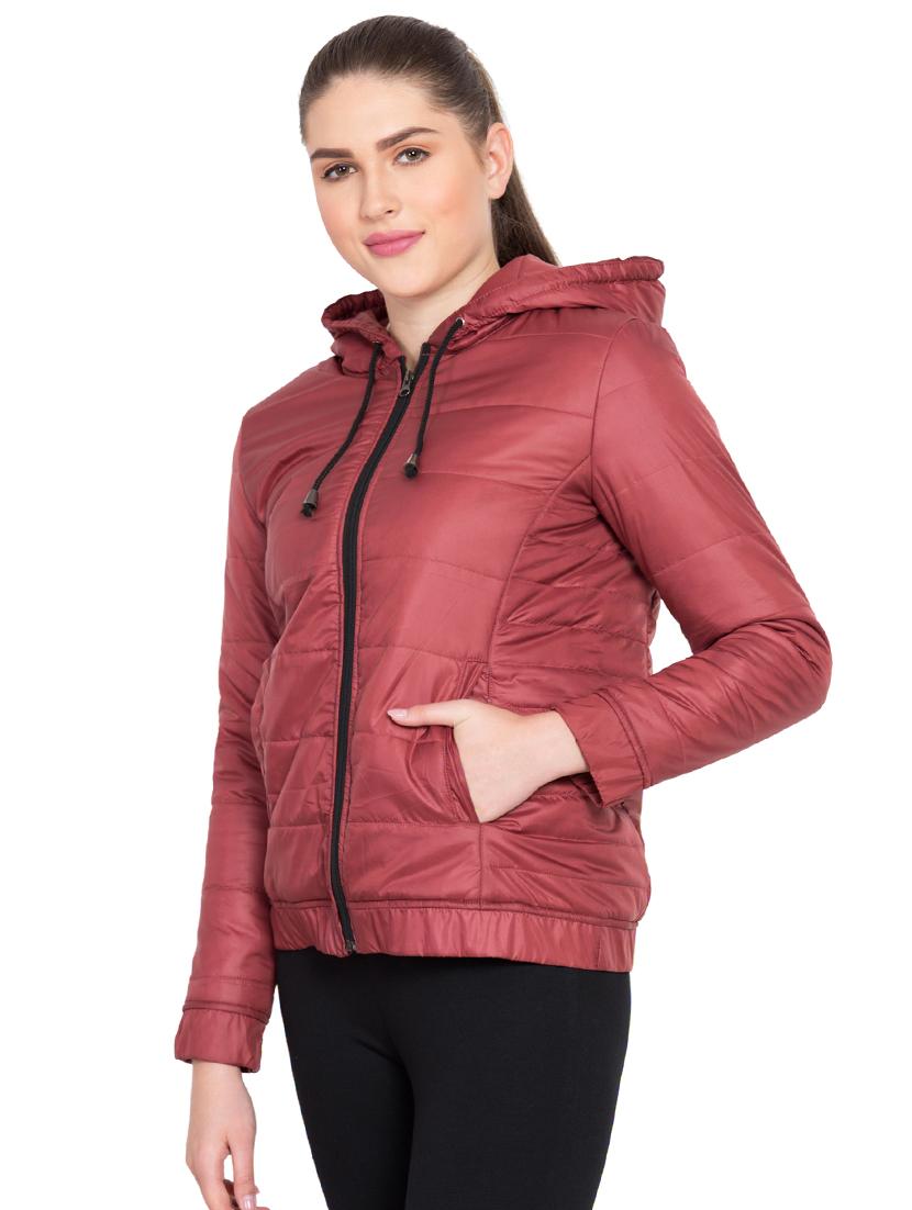 hooded neck quilted jacket - 15786857 -  Standard Image - 1